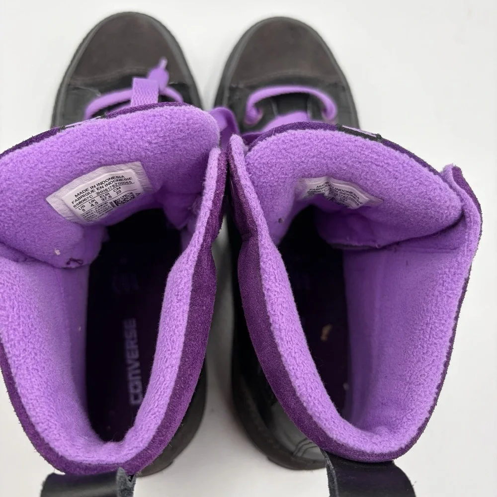 Converse Chuck‎ Taylor All Star High Top Purple & Black Size 5 Youth Junior